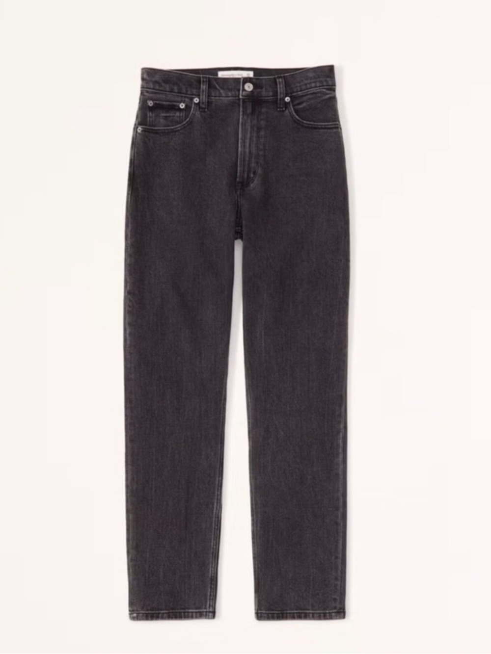 Abercrombie & Fitch The Mom High-Rise Women's Black Gray Washed Jeans size 27S
